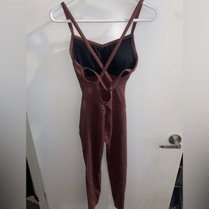 Bombshell Sportswear Sculpted Bodysuit in Chocolate